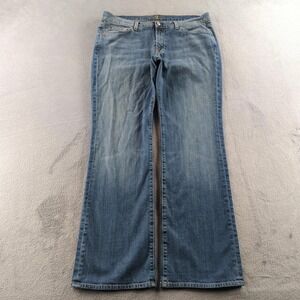 Vintage 7 For All Mankind Bootcut Jeans Mens 36x33 Blue Faded Stretch Denim USA